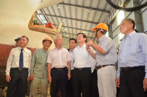 Năm 2014_Chủ tịch nước Trương Tấn Sang thăm Trường